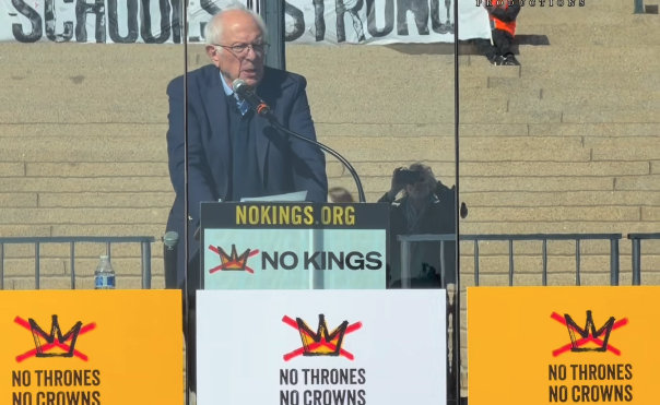 Senator Bernie Sanders at No Kings in Minnesota: ‘We have a president who is a pathological liar, a kleptocrat, and a narcissist.."