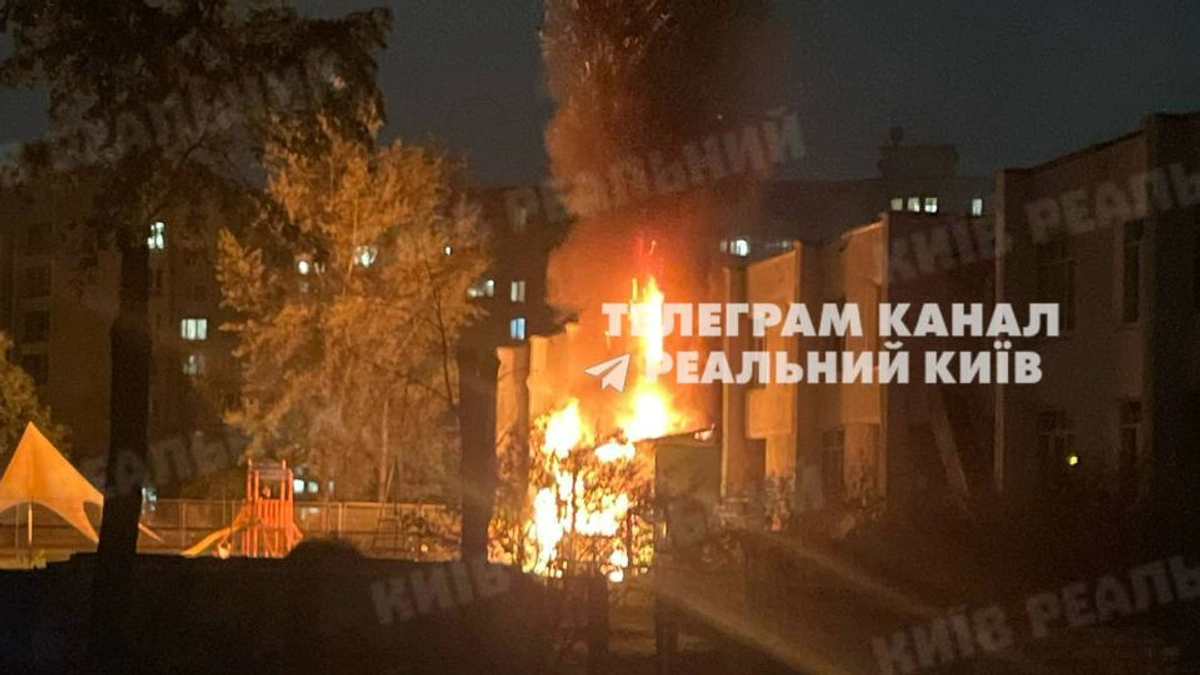Russian drone crashes into nursery school in Kyiv's Obolonskyi district