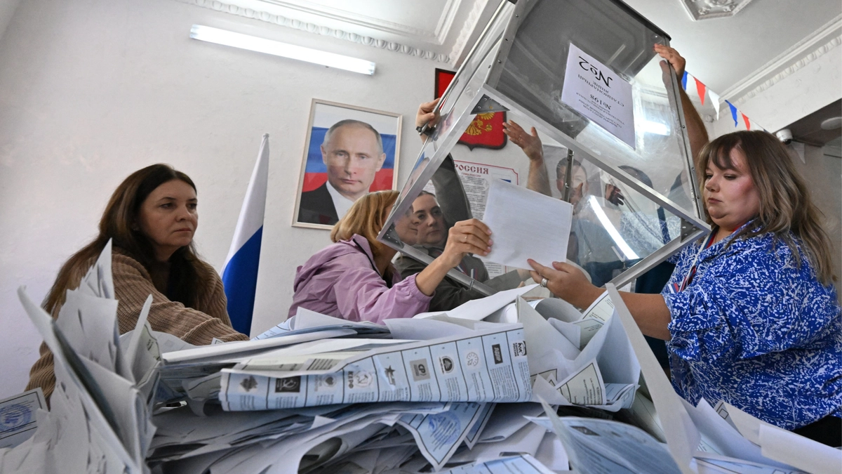 United Russia is "being handed" more than half the vote in State Duma election
