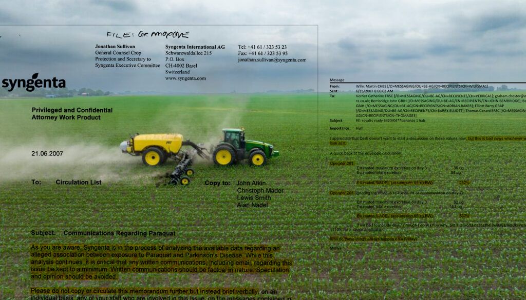Syngenta’s secrets – What the company didn’t tell the EPA about its “blockbuster” paraquat pesticide