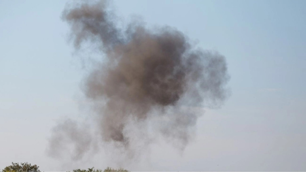 Russian drone strikes Kyiv's Podilskyi district