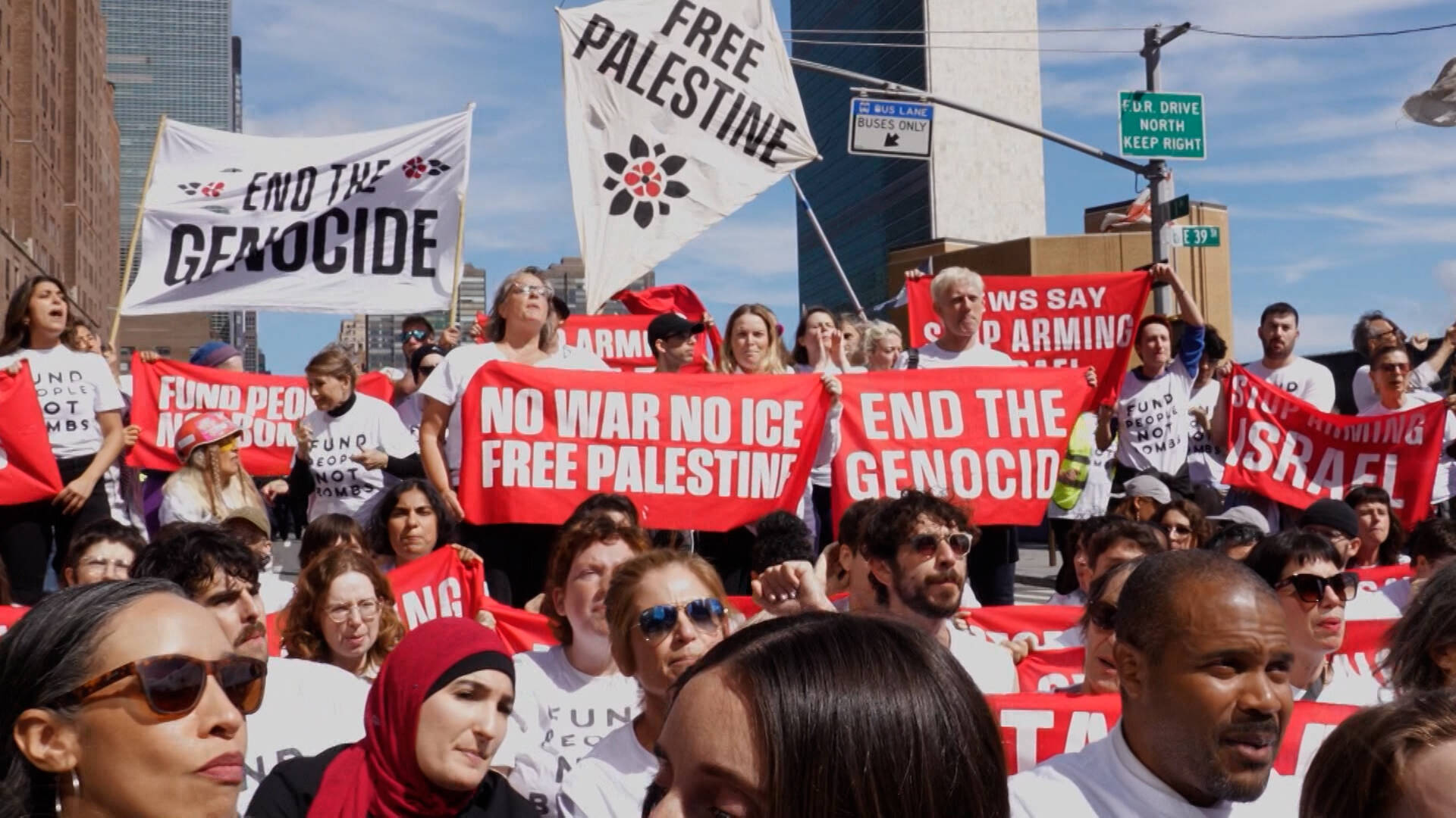 "Stop Arming Israel": 100+ Arrested at Jewish Voice for Peace Sit-In Outside Netanyahu U.N. Speech