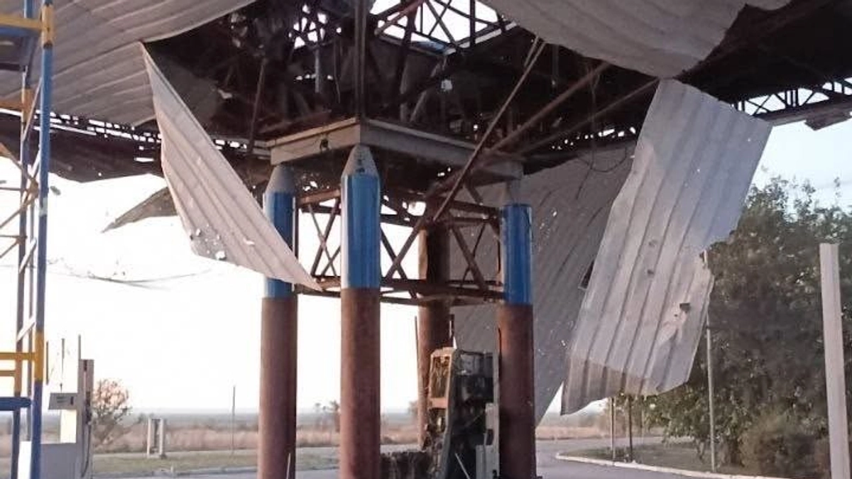 Russians attack petrol station in Dnipropetrovsk Oblast twice