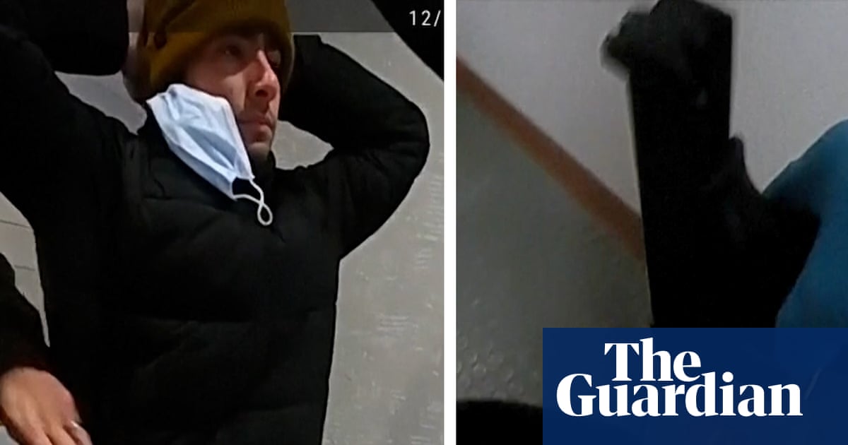 Newly released bodycam video shows arrest of Luigi Mangione – video