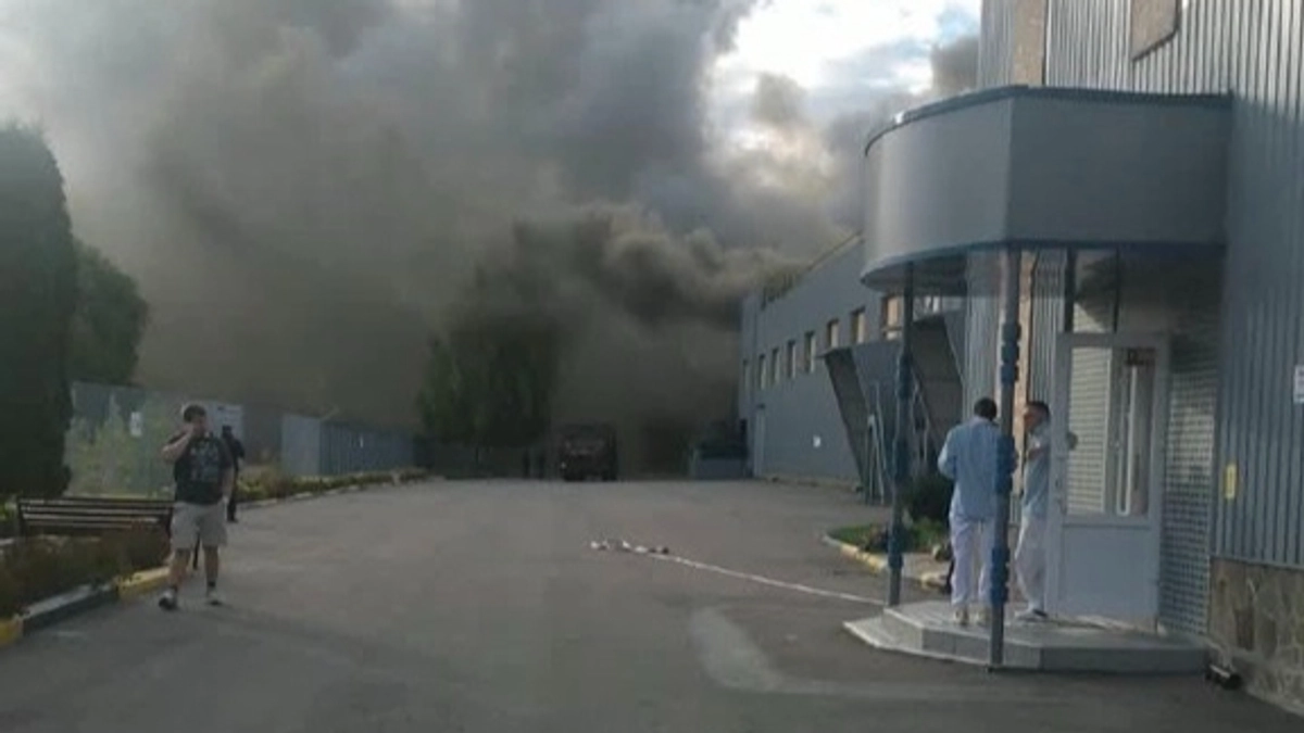 Russian attack destroys Kusum pharmaceutical plant in Sumy